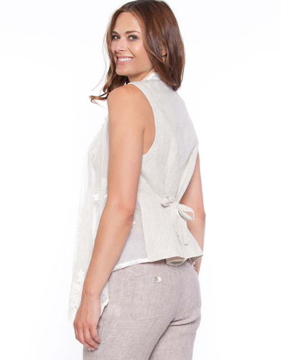 Hammock & Vine Lace & Linen Vest