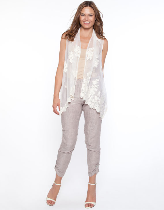 Hammock & Vine Lace & Linen Vest