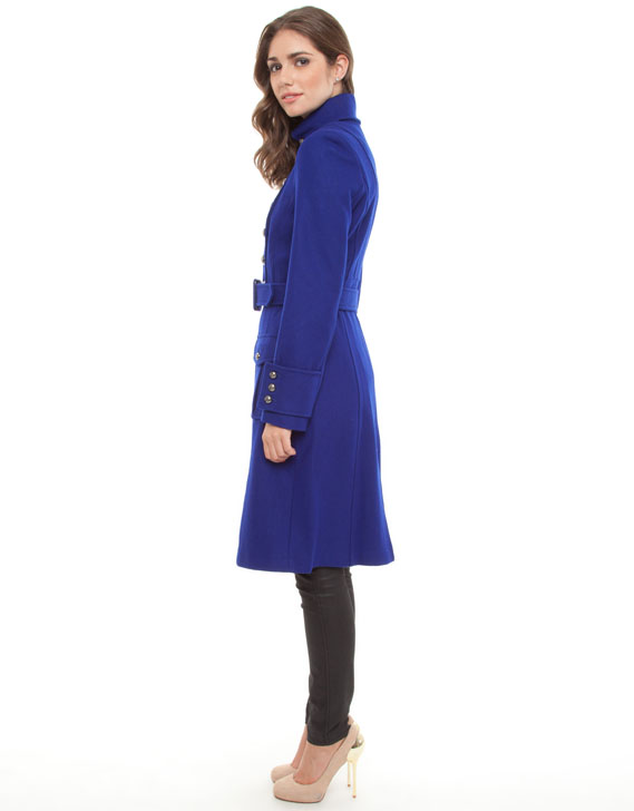 Honey and Beau Lieutenant Coat Blue