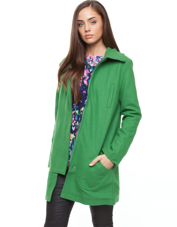 Leonard St Rufus Coat Green