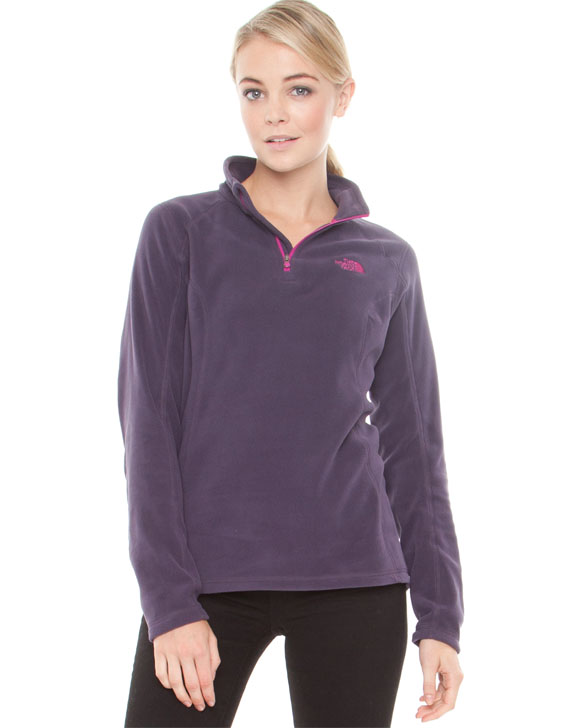 The North Face TKA 100 MV Glacier Quarter Zip Grand Purple