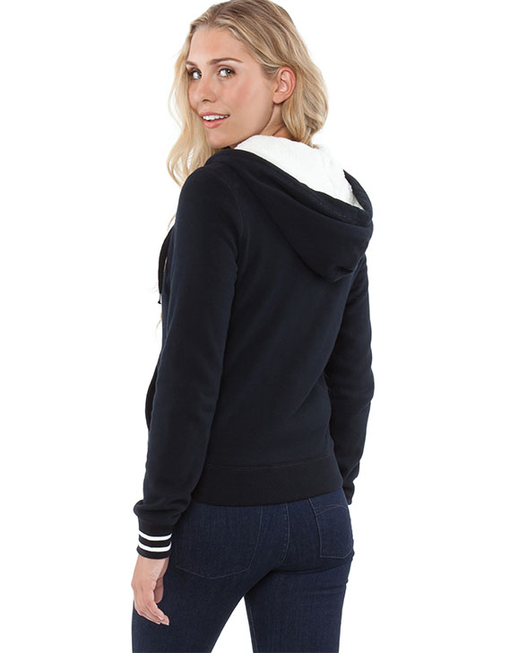 Running Bare Bare Hug Zip Letterman Hoodie