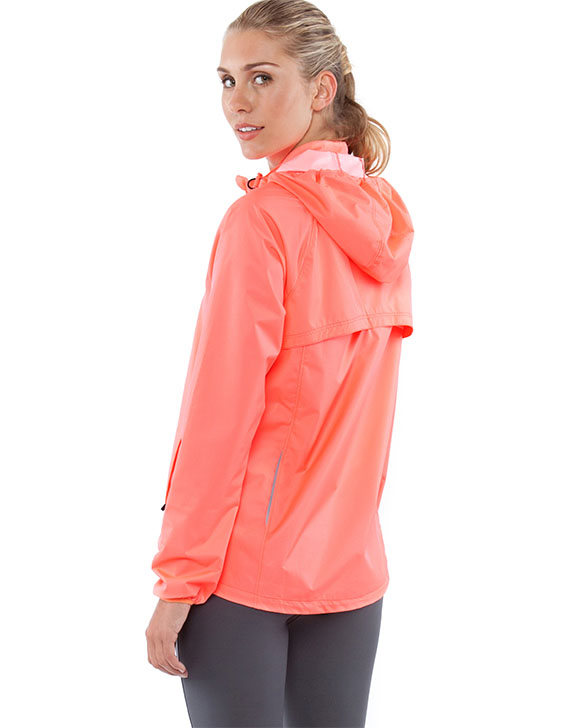 Running Bare Essential Spray Jacket in Neon Mango