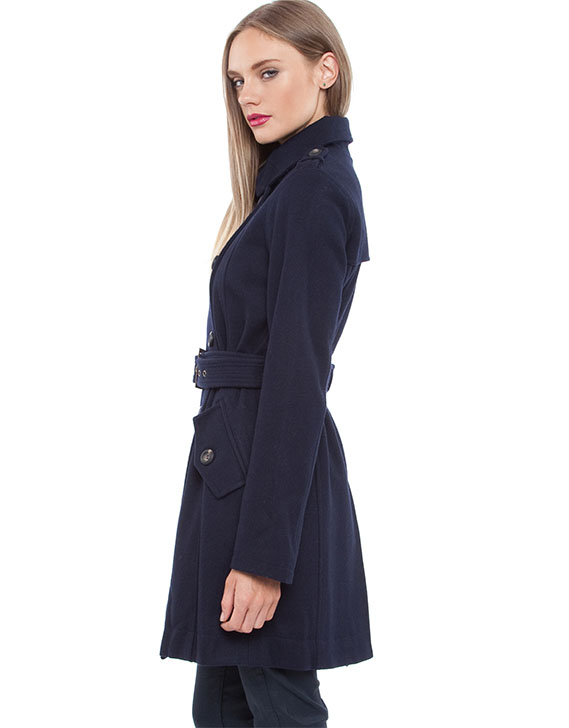 Weathered Rita Belted Trench Coat