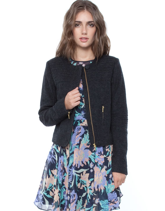 Rodeo Show Milly Cropped Jacket Charcoal