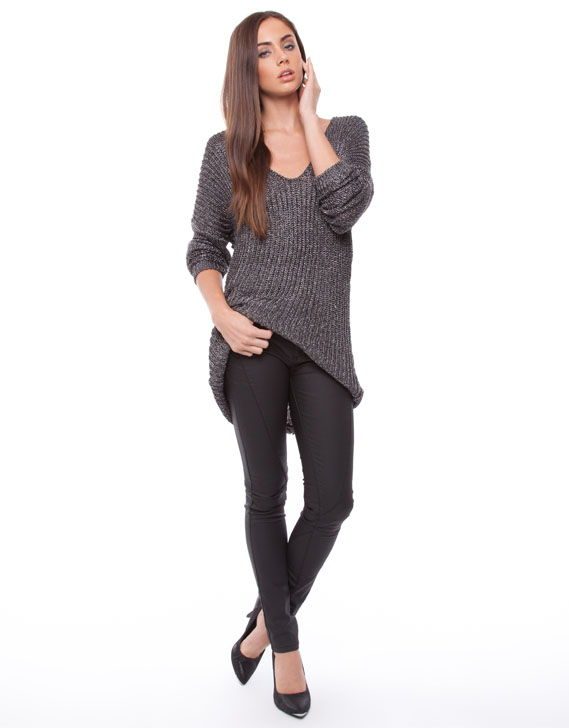 Seduce Plateau Knit Top