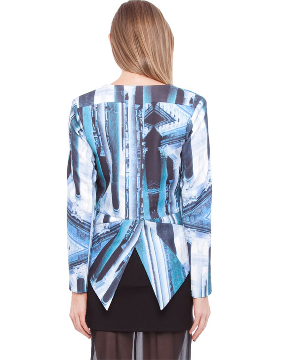 Lucette Goth Romance Print Jacket