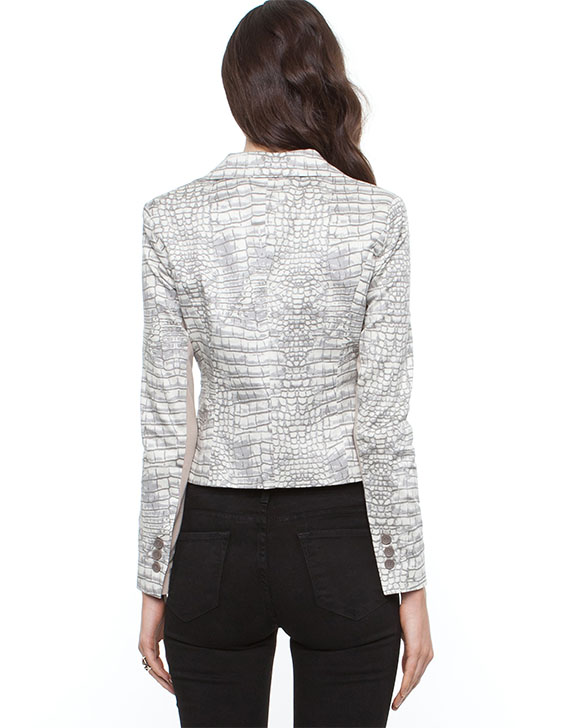 Decjuba Snakeskin Structured Jacket