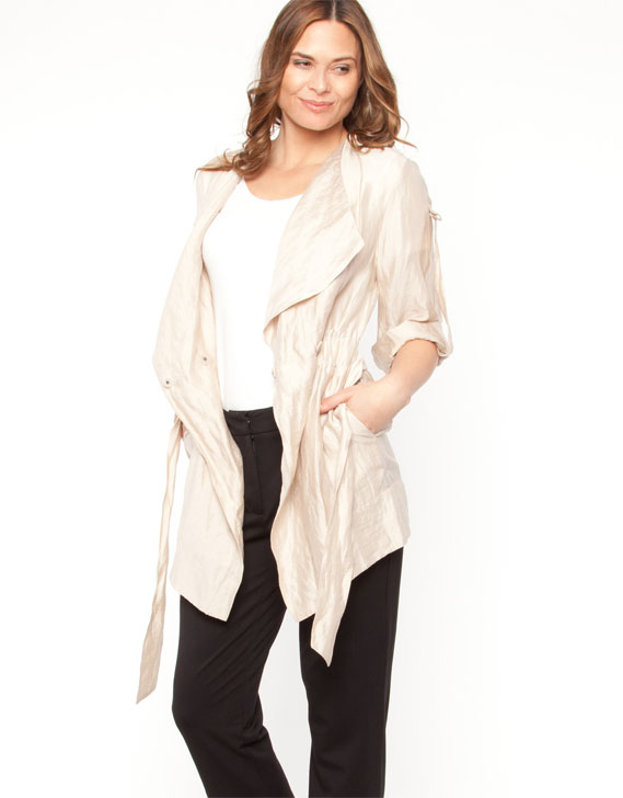 Stitches Textured Tencel Jacket String