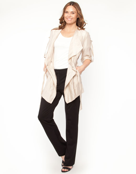 Stitches Textured Tencel Jacket String