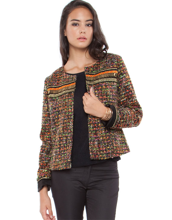 Natasha Gan Embellished Tweed Jacket