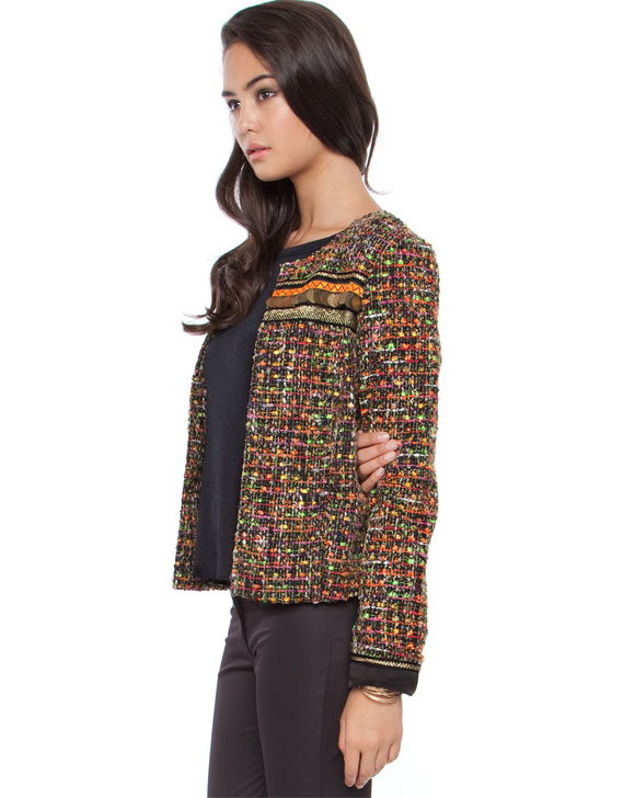 Natasha Gan Embellished Tweed Jacket