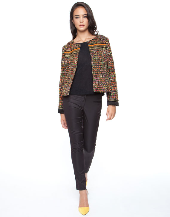 Natasha Gan Embellished Tweed Jacket