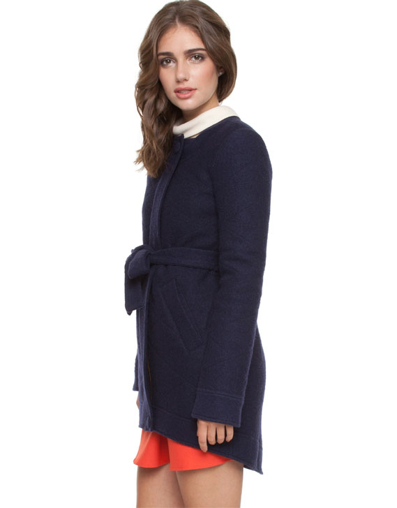 Rodeo Show Lucia Quilted Coat Navy