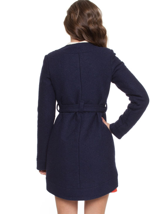 Rodeo Show Lucia Quilted Coat Navy