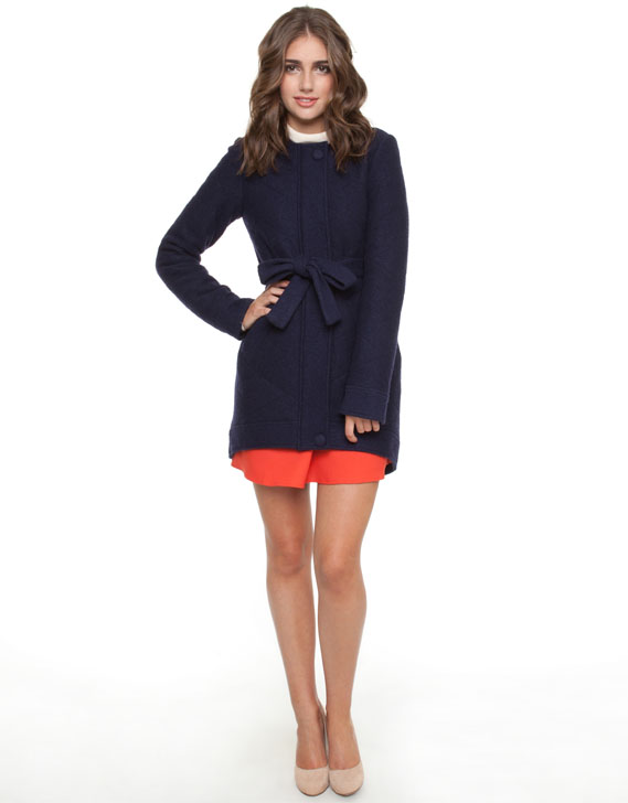 Rodeo Show Lucia Quilted Coat Navy