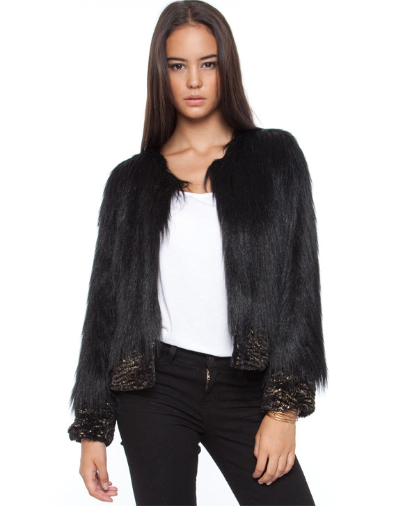 Unreal Fur Fire & Ice Jacket Black & Metallic