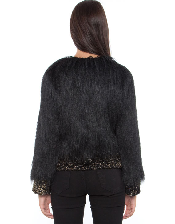 Unreal Fur Fire & Ice Jacket Black & Metallic