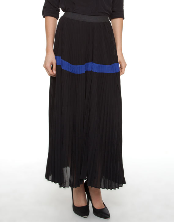 Decjuba Never Enough Pleat Maxi Skirt