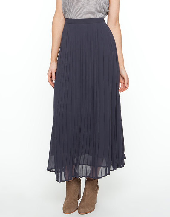 LIFEwithBIRD Pleat Midi-Skirt