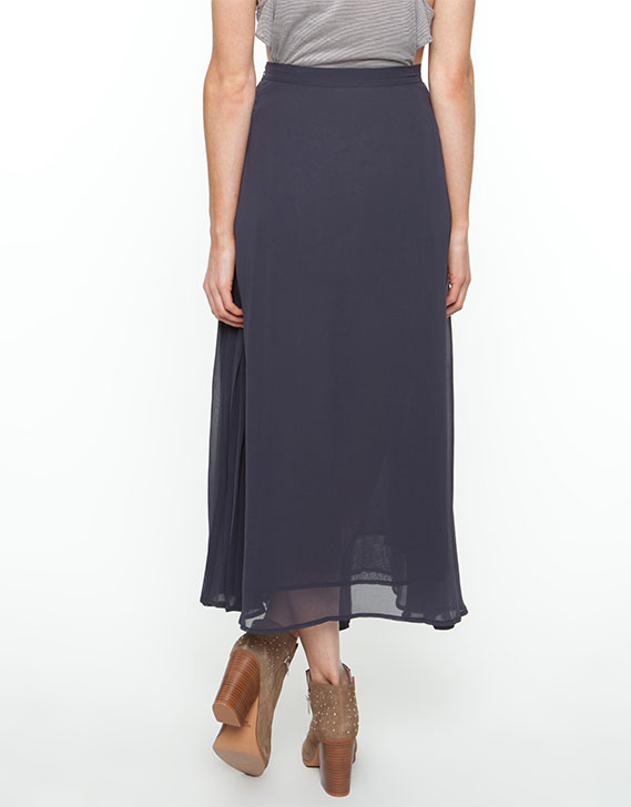 LIFEwithBIRD Pleat Midi-Skirt