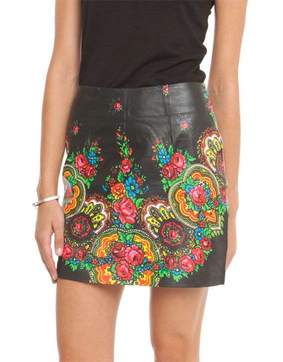 Shakuhachi Gypsy Leather Skirt