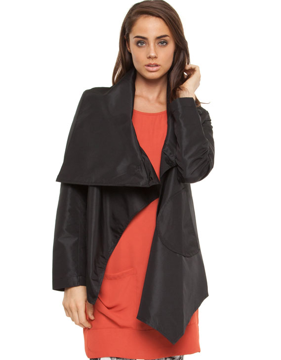 Leonard St Asymmetrical Raincoat