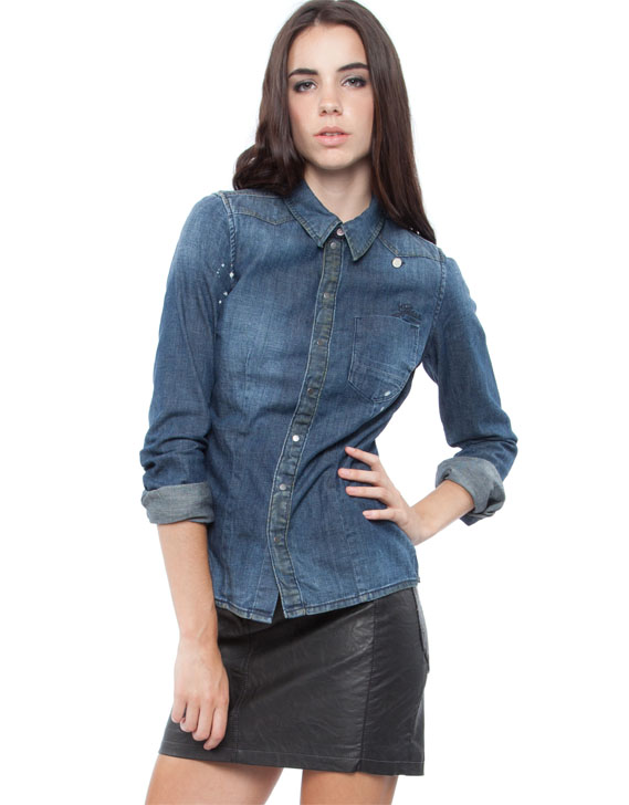 G-Star RAW Hussar Denim Slim Shirt