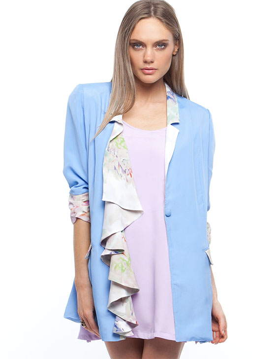 Whitney Eve Eva Ruffle Blazer