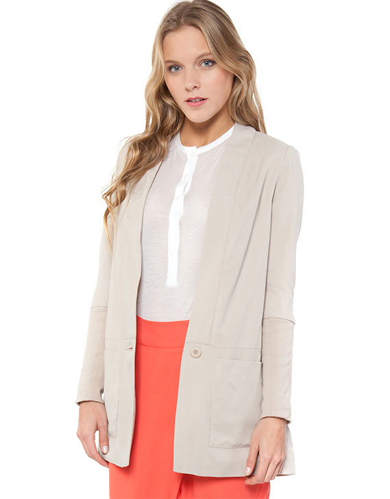 KJ by Kirrily Johnston Rib Cuff Blazer