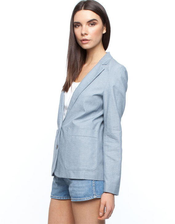 Esprit Cotton Linen Blazer