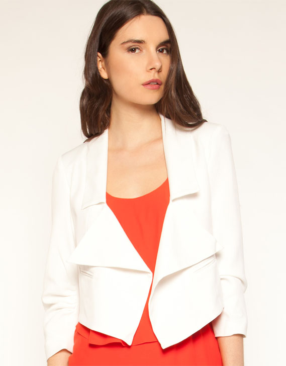 Mimosa Optical White Crop Jacket