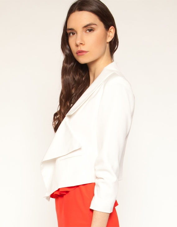 Mimosa Optical White Crop Jacket