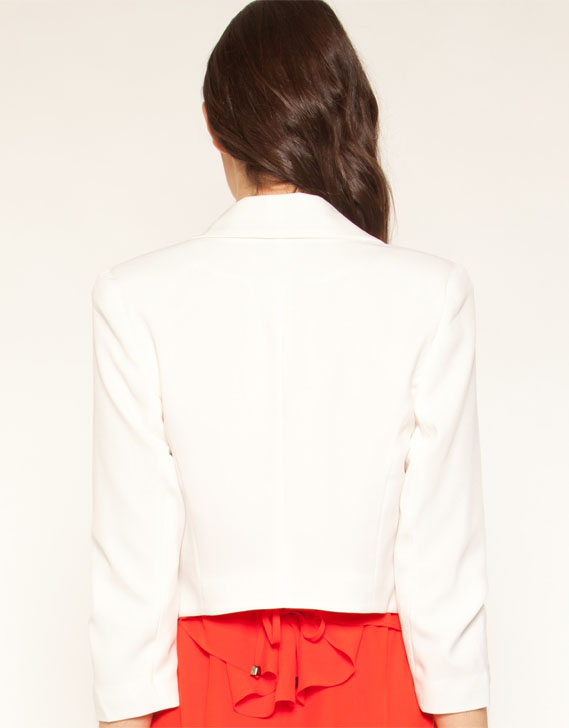 Mimosa Optical White Crop Jacket