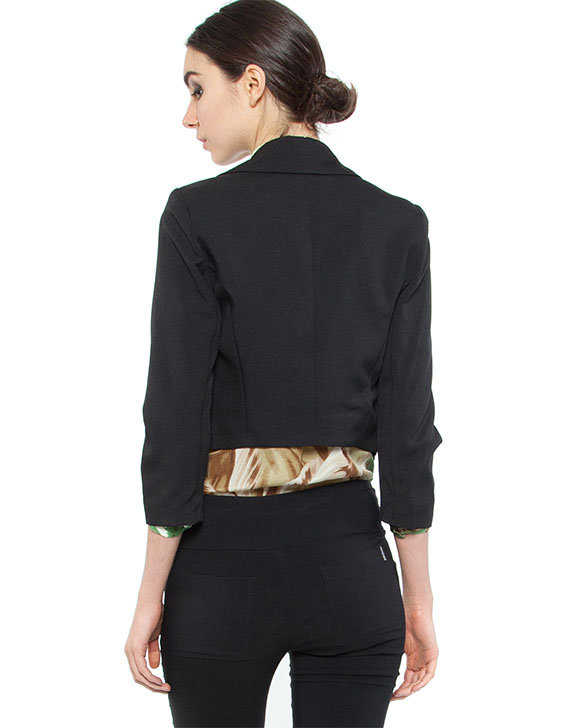 Mimosa Black Crop Jacket