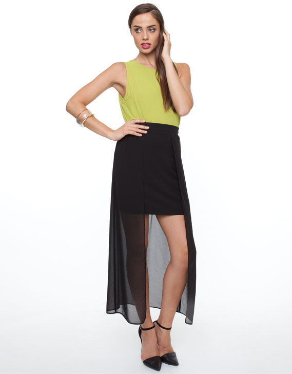 Forcast Chloe Cape Skirt