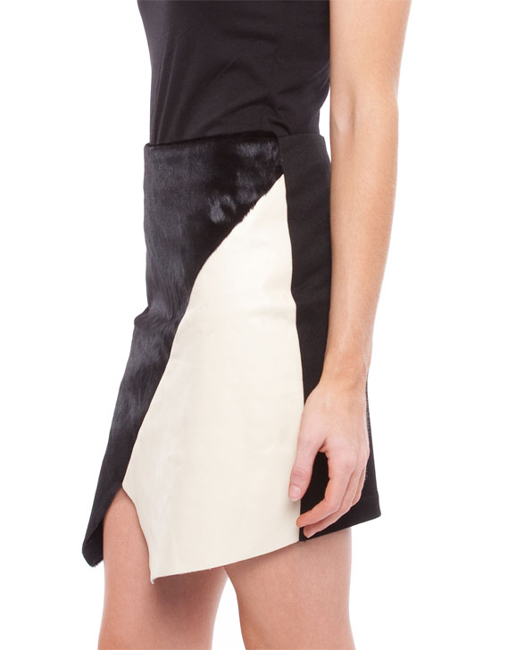 Lucette Decadent Leather Wrap Skirt