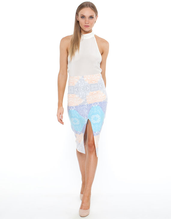 Shona Joy Hypnotic Haze Pencil Skirt