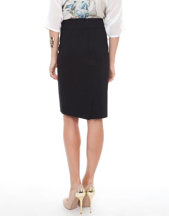 Natasha Gan Fitted Skirt with Detailed Band