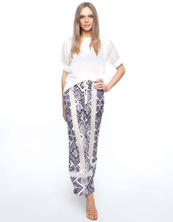 Maurie & Eve Amaryllis Mesh Panel Pants