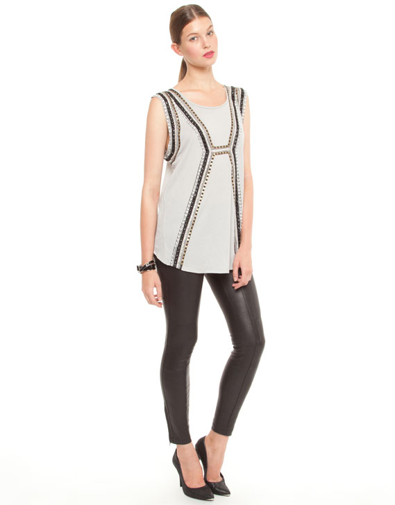 Sass & Bide Checking in Leather Pants