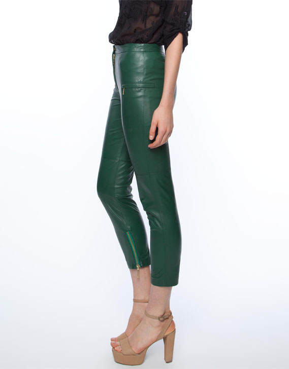 Georgia Osborne Tan Tan Leather Pants