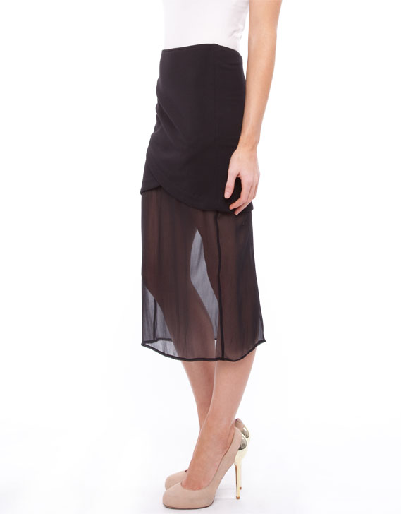 Lucette Goth Romance Plain Skirt