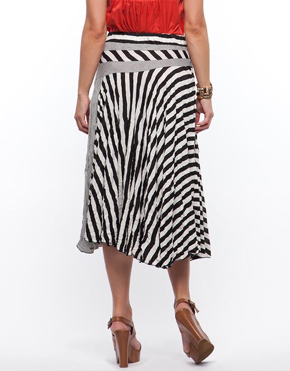 Gordon Smith Striped Jersey Skirt