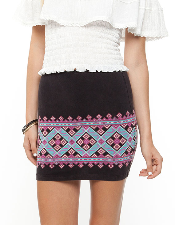 Oneoneseven Neon Casablanca Skirt