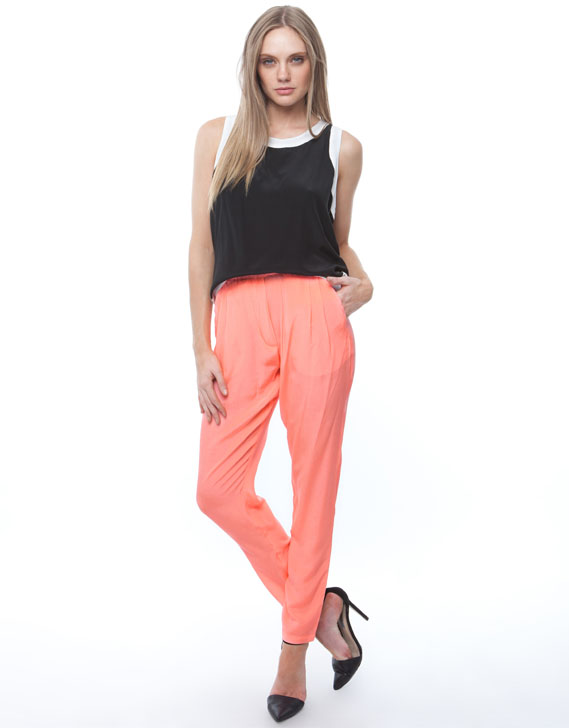 Maurie & Eve Luminous Pants in Neon Watermelon