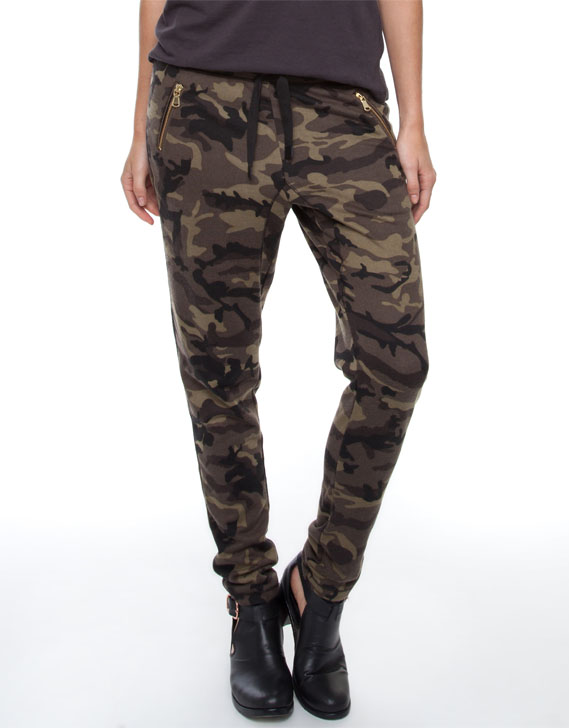 Bardot Camo Print Joggers