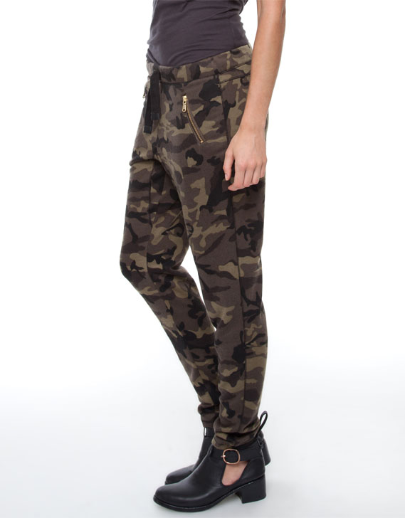 Bardot Camo Print Joggers