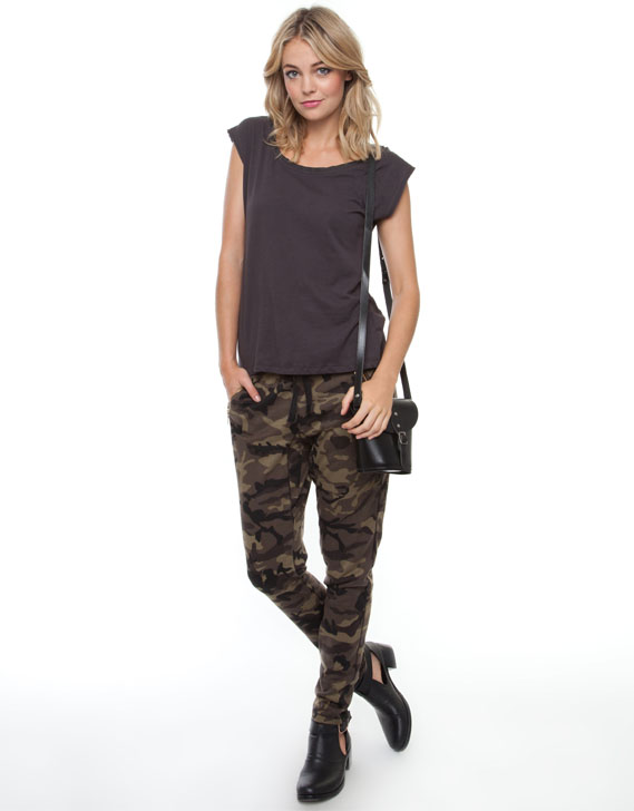 Bardot Camo Print Joggers