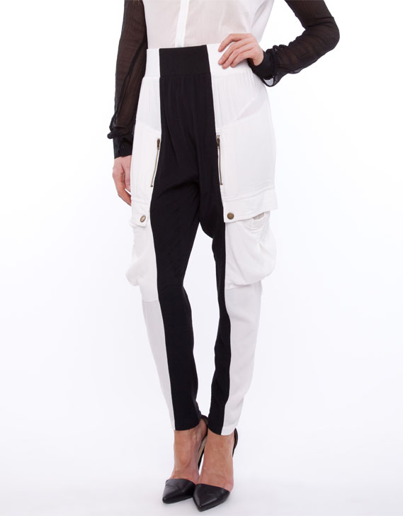 Lucette Drape Luxe Cargo Pants